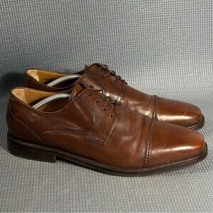 Florsheim Men’s Postino Cap Toe Oxford‎ Brown Leather Shoes Size 11.5